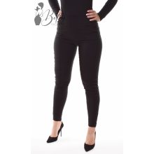 Fekete színű, gumis derekú, push-up nadrág XS-4XL