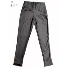 Fekete műbőr legging XL/2XL