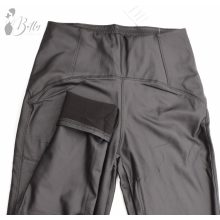 Fekete műbőr legging XL/2XL