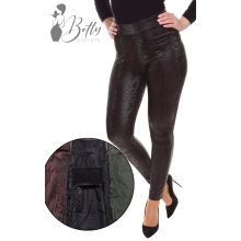 Push-up fazonú, kígyóbőr mintás, műbőr legging  S-M-L