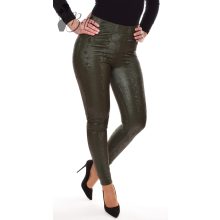 Push-up fazonú, kígyóbőr mintás, műbőr legging  S-M-L