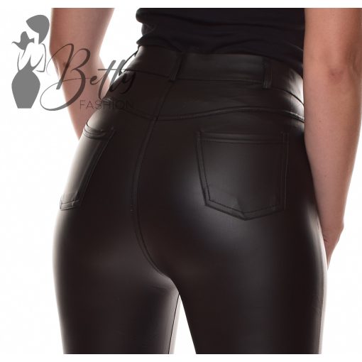 Fekete műbőr nadrág S/M, L/XL, XL/XXL