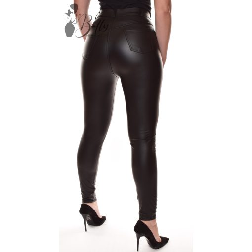 Fekete műbőr nadrág S/M, L/XL, XL/XXL