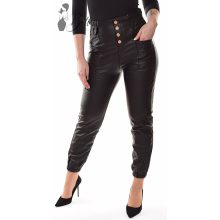 Gombdíszes, polárbélelt, műbőr nadrág S/M, L/XL, XL/2XL