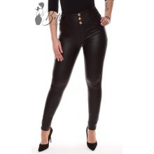 Polárbélelt, díszgombos, műbőr nadrág S/M, L/XL, XL/2XL