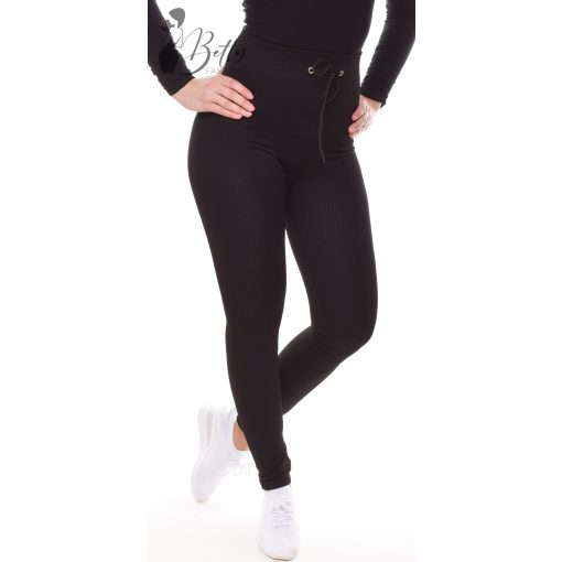 Bordázott anyagú, extra sztreccses legging S-M-L