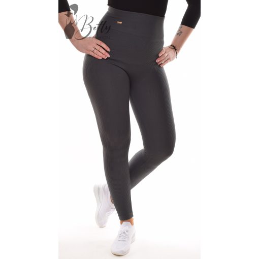 Popsi kiemelős, bordázott anyagú legging S/M, L/XL