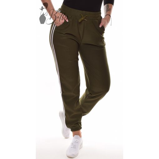 Oldalt dupla csíkos melegítő nadrág M-3XL