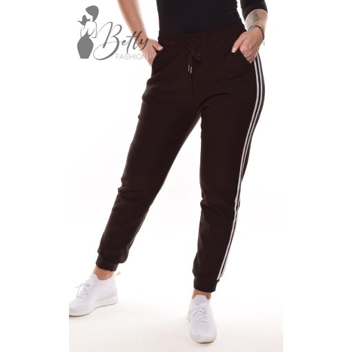 Szőrmebélelt, oldalt csíkos melegítő nadrág M-3XL