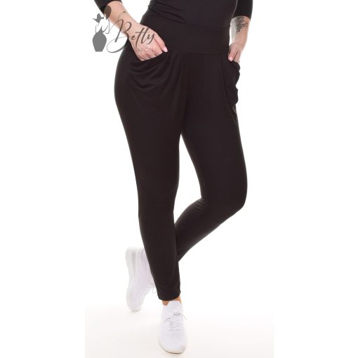 Egyszínű, gumis derekú, zsebes nadrág S/M, L/XL