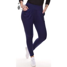 Egyszínű, gumis derekú, zsebes nadrág S/M, L/XL