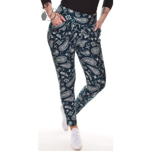 Virág mintás, zsebes nadrág S/M, L/XL