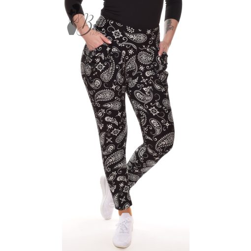 Virág mintás, zsebes nadrág S/M, L/XL