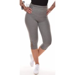   Szárai végén tüllbetétes és strasszos térd legging S/M, L/XL