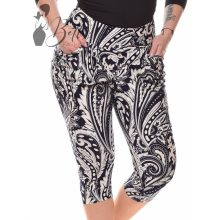 Mintás, derékban rakott térdnadrág S/M, L/XL