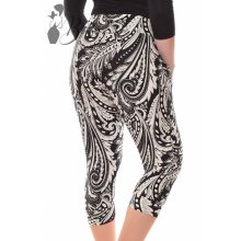 Mintás, derékban rakott térdnadrág S/M, L/XL