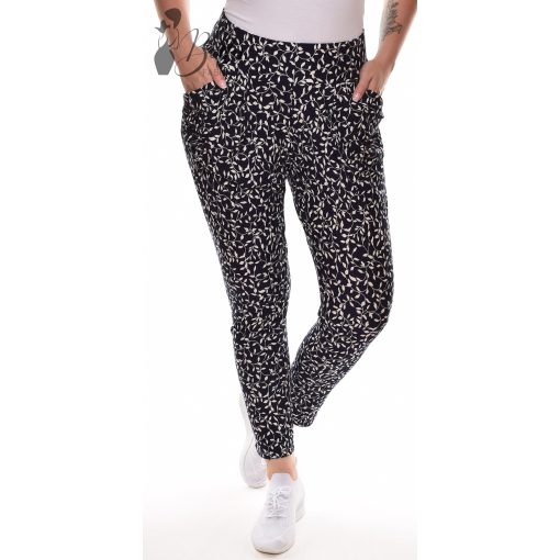 Apró levél mintás, zsebes nadrág S/M, L/XL