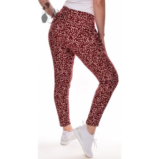 Apró levél mintás, zsebes nadrág S/M, L/XL