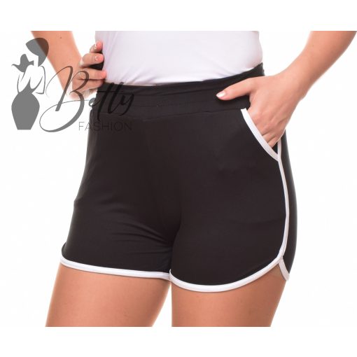 Fehér szegélyes, rugalmas rövidnadrág S/M, L/XL