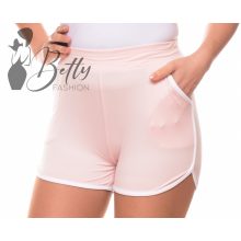 Fehér szegélyes, rugalmas rövidnadrág S/M, L/XL