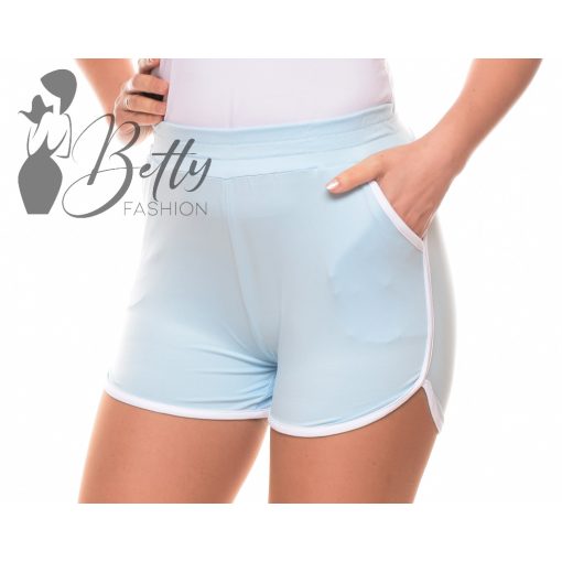 Fehér szegélyes, rugalmas rövidnadrág S/M, L/XL