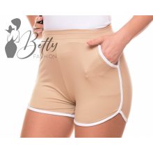 Fehér szegélyes, rugalmas rövidnadrág S/M, L/XL