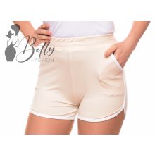 Fehér szegélyes, rugalmas rövidnadrág S/M, L/XL