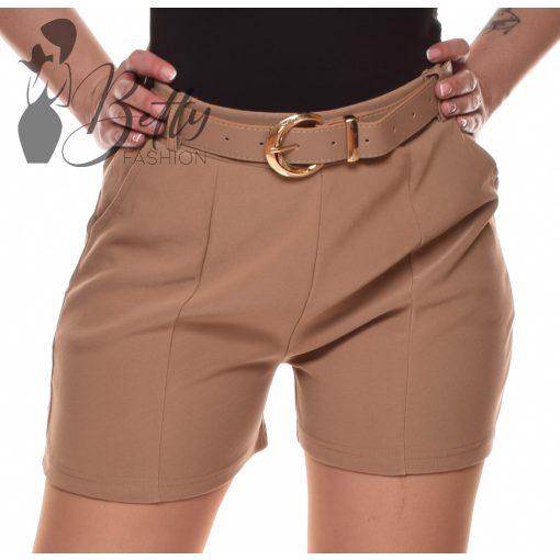 Egyszínű rövidnadrág + műbőr öv S/M, L/XL