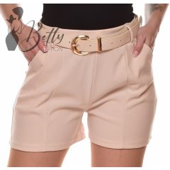 Egyszínű rövidnadrág + műbőr öv S/M, L/XL