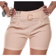 Egyszínű, fémdíszes rövidnadrág S/M, L/XL