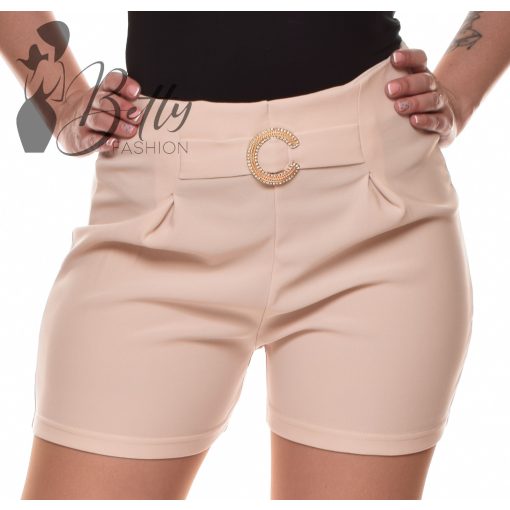 Egyszínű, fémdíszes rövidnadrág S/M, L/XL