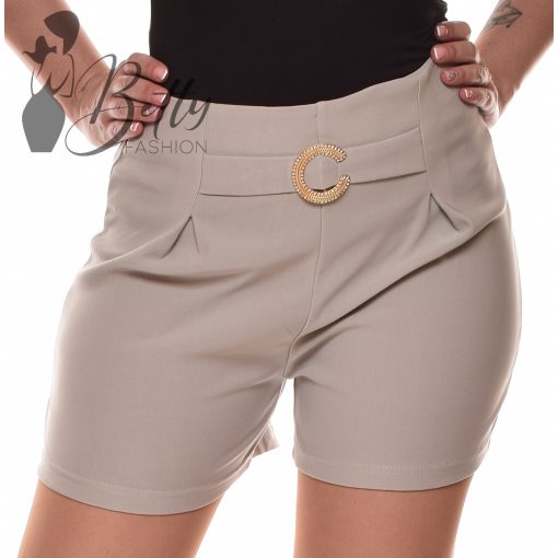 Egyszínű, fémdíszes rövidnadrág S/M, L/XL