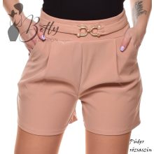 Derékban rakott, strasszos fémdíszes rövidnadrág S/M, L/XL