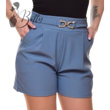 Derékban rakott, strasszos fémdíszes rövidnadrág S/M, L/XL