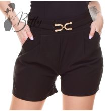 Derékban rakott, strasszos fémdíszes rövidnadrág S/M, L/XL