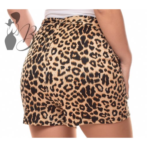 Leopárd mintás rövidnadrág M/L, XL/XXL