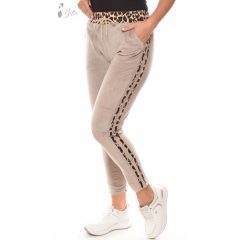 Leopárd mintás, puha plüss melegítő nadrág M/L, XL/XXL