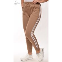 Oldalt dupla csíkos, polárbélelt melegítő nadrág S/M, L/XL