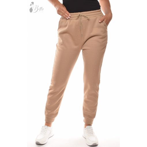 Strasszköves, egyszínű melegítő nadrág S/M L/XL