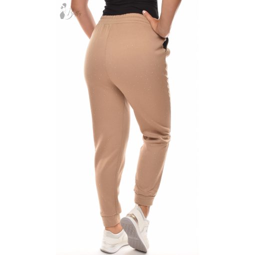 Strasszköves, egyszínű melegítő nadrág S/M L/XL