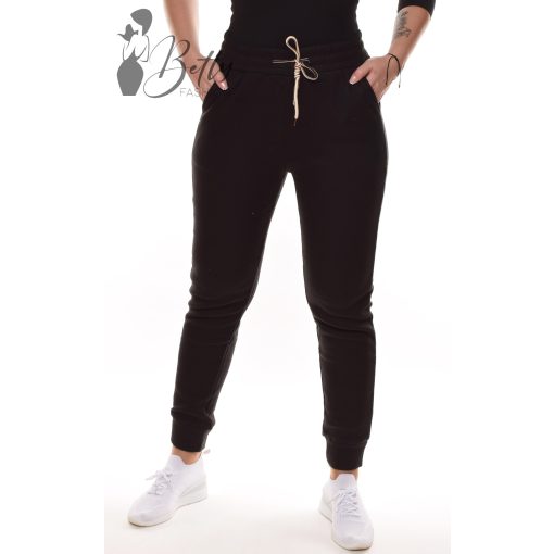 Puha anyagú, bélelt melegítő nadrág M-4XL