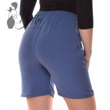 Egyszínű, gyűrt anyagú rövidnadrág M, L, XL, 2XL