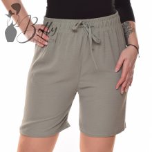 Egyszínű, gyűrt anyagú rövidnadrág M, L, XL, 2XL