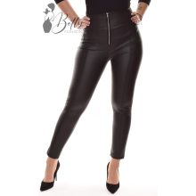 Derekán cipzáros, díszvarrásos, műbőr nadrág S/M, M/L, XL/2XL