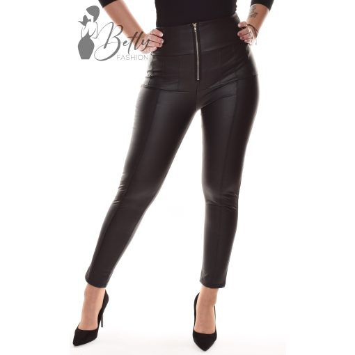 Derekán cipzáros, díszvarrásos, műbőr nadrág S/M, M/L, XL/2XL