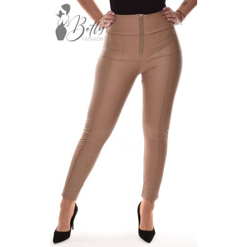 Derekán cipzáros, díszvarrásos, műbőr nadrág S/M, M/L, XL/2XL