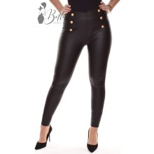 Díszgombos és díszvarrásos, műbőr nadrág S/M, M/L, XL/2XL