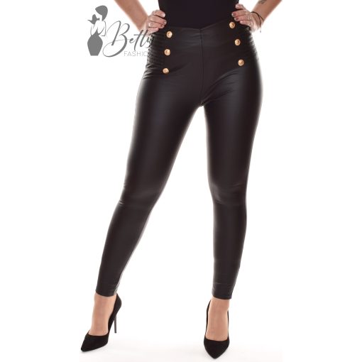 Díszgombos és díszvarrásos, műbőr nadrág S/M, M/L, XL/2XL