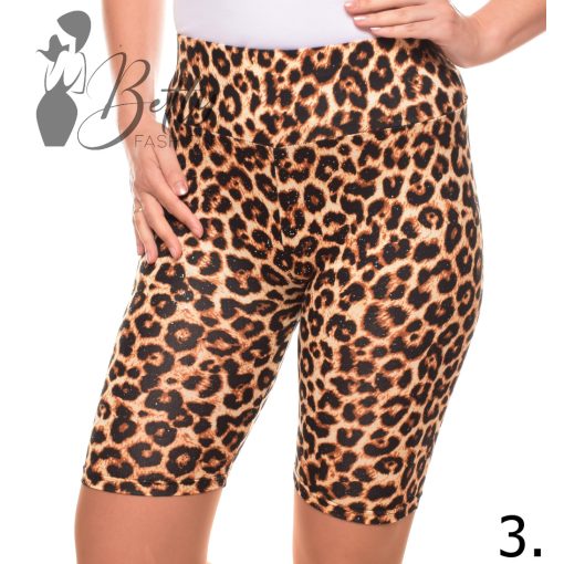 Leopárdmintás legging/rövidnadrág S/M, L/XL