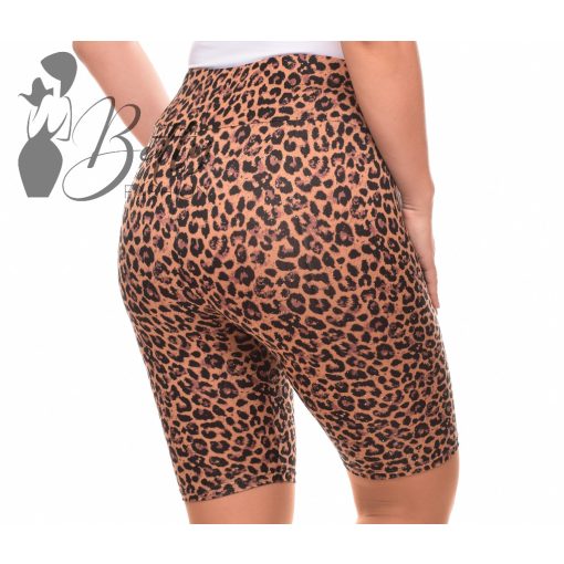 Leopárdmintás legging/rövidnadrág S/M, L/XL